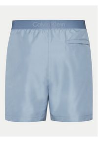 Calvin Klein Swimwear Szorty kąpielowe KM0KM01082 Niebieski Regular Fit. Kolor: niebieski. Materiał: syntetyk #5