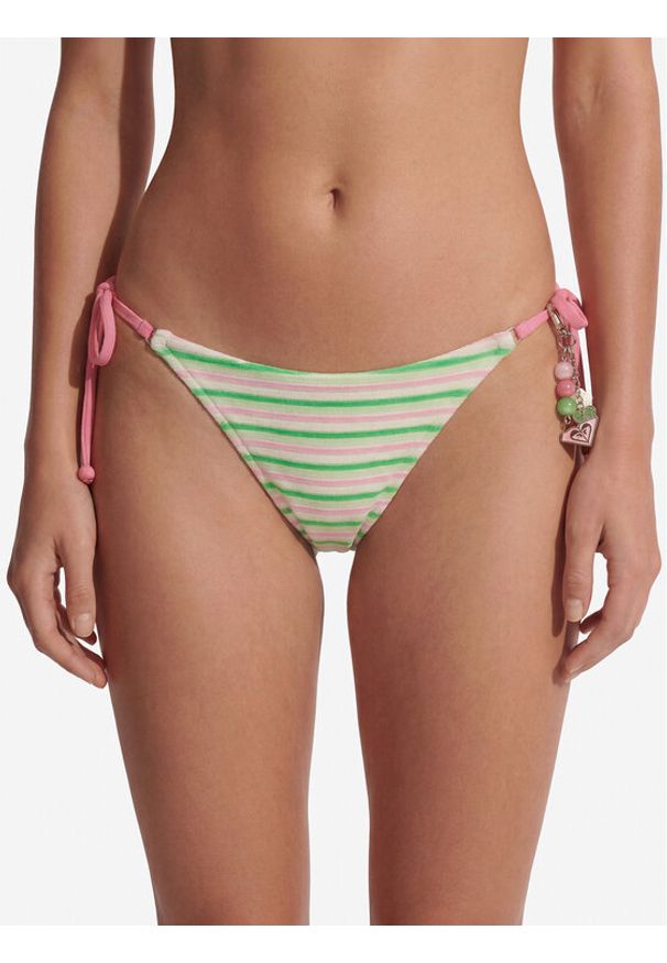 Roxy Dół od bikini Tanga Ts ERJX405256 Zielony. Kolor: zielony. Materiał: syntetyk