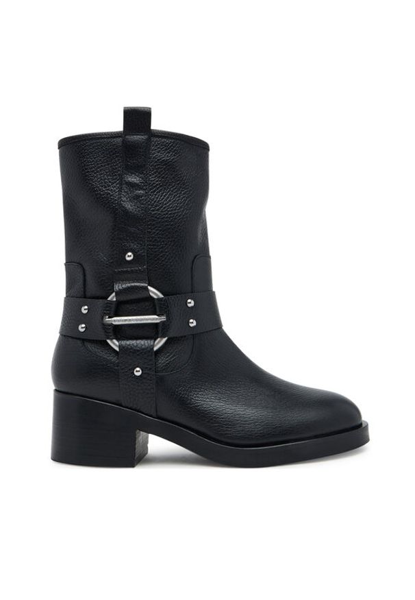 Karl Lagerfeld - KARL LAGERFELD Botki Brooklyn KL41770 Czarny. Kolor: czarny. Materiał: skóra