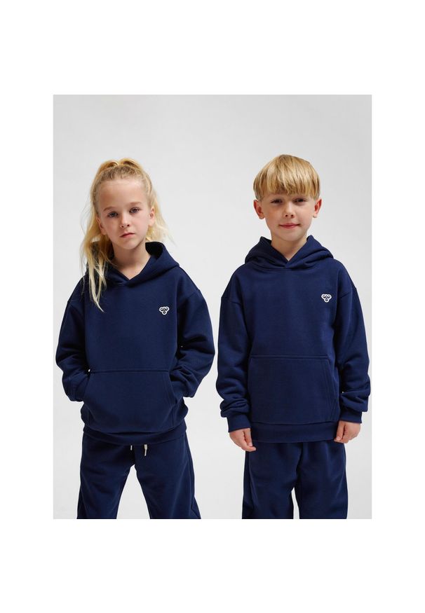 Bluza z kapturem dla dzieci Hummel Bee Loose. Typ kołnierza: kaptur. Kolor: wielokolorowy, niebieski, zielony