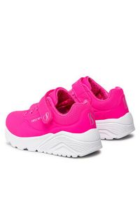 skechers - Skechers Sneakersy Uno Lite 310451L/HTPK Różowy. Kolor: różowy. Materiał: skóra
