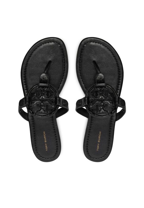 Tory Burch Japonki Miller 161424 Czarny. Kolor: czarny. Materiał: skóra