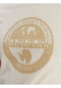Napapijri T-Shirt S-Mahsa NP0A4FZB Écru Regular Fit. Materiał: bawełna #3