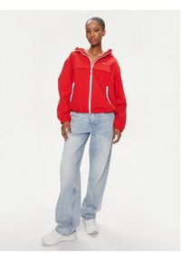 Tommy Jeans Wiatrówka Chicago DW0DW17747 Czerwony Regular Fit. Kolor: czerwony. Materiał: syntetyk #3