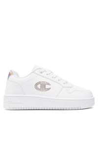 Champion Sneakersy Rebound Platform Glitter G Gs Low Cut Shoe S32872-CHA-WW008 Biały. Kolor: biały