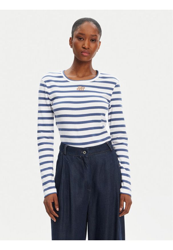 Munthe Bluzka Pote 252110225264 Niebieski Regular Fit. Kolor: niebieski. Materiał: bawełna