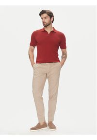 Marc O'Polo Polo 523 2091 53026 Czerwony Regular Fit. Typ kołnierza: polo. Kolor: czerwony. Materiał: bawełna