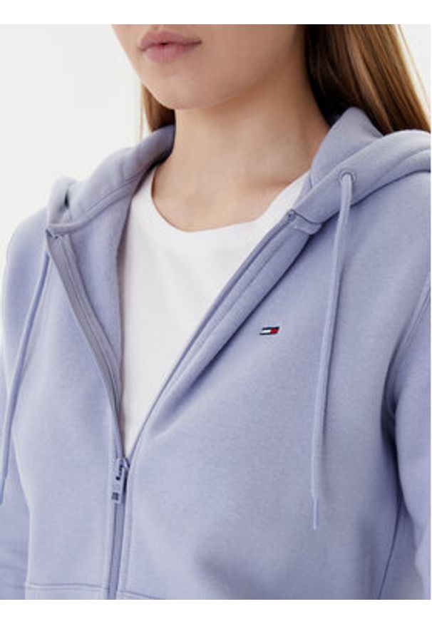 Tommy Jeans Bluza Flag DW0DW19729 Niebieski Regular Fit. Kolor: niebieski. Materiał: bawełna