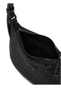 Pinko - PINKO Torba PINKO BORSA HALF MOON BABY FULL STRASS BLOCK COLOR + PELLE - 103538-A21O Czarny. Kolor: czarny. Materiał: poliester, materiał #5