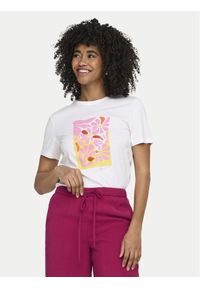 only - ONLY T-Shirt Kita 15367568 Biały Regular Fit. Kolor: biały. Materiał: bawełna #1