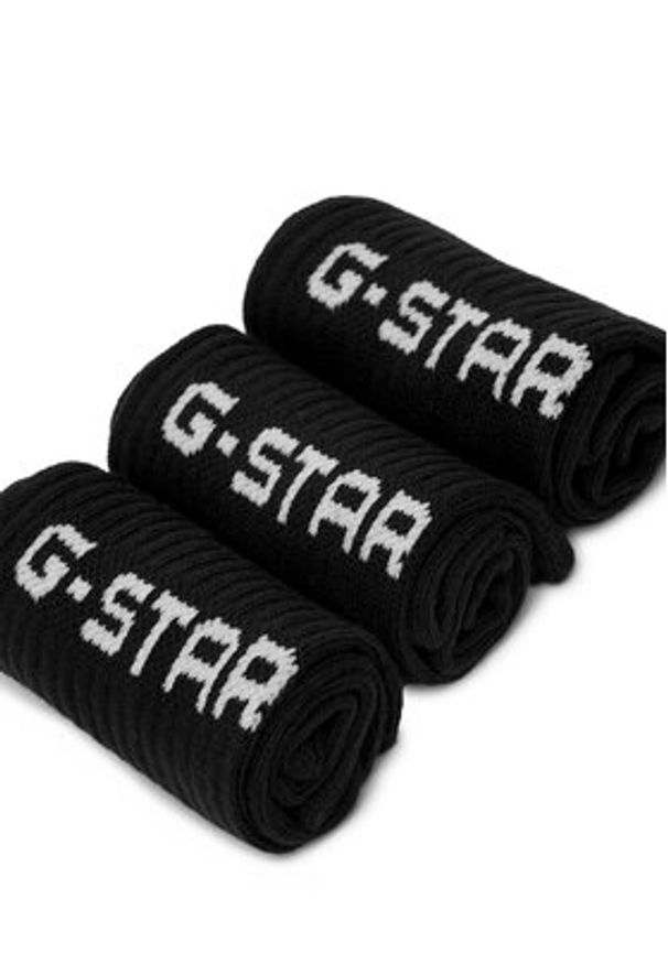 G-Star RAW - G-Star Raw Skarpety AS_G_STAR_001W_SS25 (3-PACK) Czarny. Kolor: czarny. Materiał: bawełna, materiał