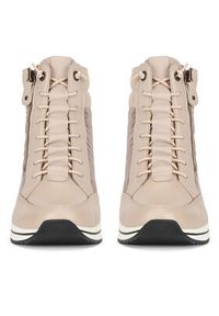 Remonte Trzewiki D0T72-60 Beżowy. Kolor: beżowy. Materiał: skóra #4