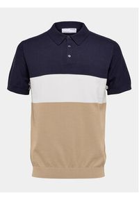 Selected Homme Polo 16088615 Niebieski Regular Fit. Typ kołnierza: polo. Kolor: niebieski. Materiał: bawełna #5