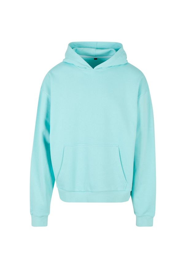 BUILD YOUR BRAND - Bawełniana Bluza Z Kapturem Dla Dorosłych Unisex Ultra Heavyweight Boxy Hoodie. Typ kołnierza: kaptur. Kolor: niebieski. Materiał: bawełna