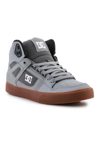 Buty DC Shoes Pure High-Top M ADYS400043-XSWS szare. Okazja: na co dzień, na spacer. Kolor: szary. Sport: turystyka piesza
