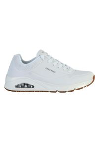 skechers - Buty do chodzenia męskie Skechers Uno Stand ON Air. Zapięcie: sznurówki. Kolor: biały. Materiał: guma, materiał, syntetyk. Szerokość cholewki: normalna. Sport: turystyka piesza