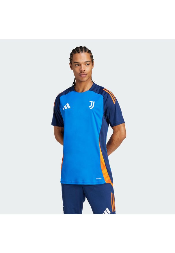 Adidas - Koszulka Juventus Tiro 24 Competition Training. Kolor: niebieski. Materiał: materiał. Sport: piłka nożna
