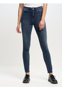 Big-Star - Spodnie jeans damskie z wysokim stanem Clara 766. Stan: podwyższony. Kolor: niebieski. Styl: elegancki #1