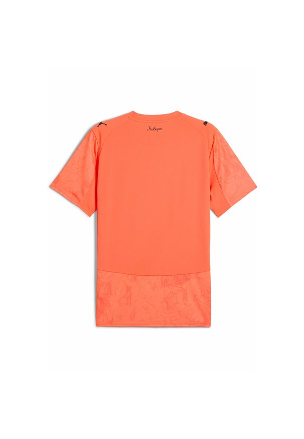 Puma - Męska koszulka KIDSUPER × MANCHESTER CITY PUMA Neon Sun Black Orange. Kolor: czarny, pomarańczowy, wielokolorowy, żółty