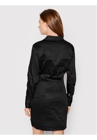 Guess Sukienka koszulowa Dominique W2YK84 WE2Q0 Czarny Regular Fit. Kolor: czarny. Materiał: bawełna. Typ sukienki: koszulowe #5