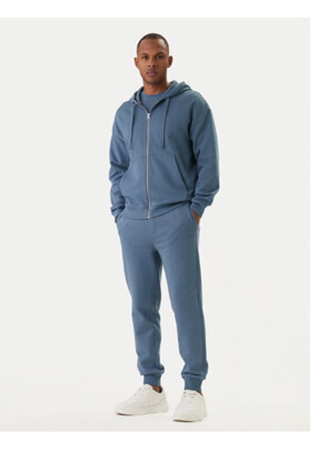 Hugo - HUGO Bluza Dapozip 50548651 Niebieski Relaxed Fit. Kolor: niebieski. Materiał: bawełna