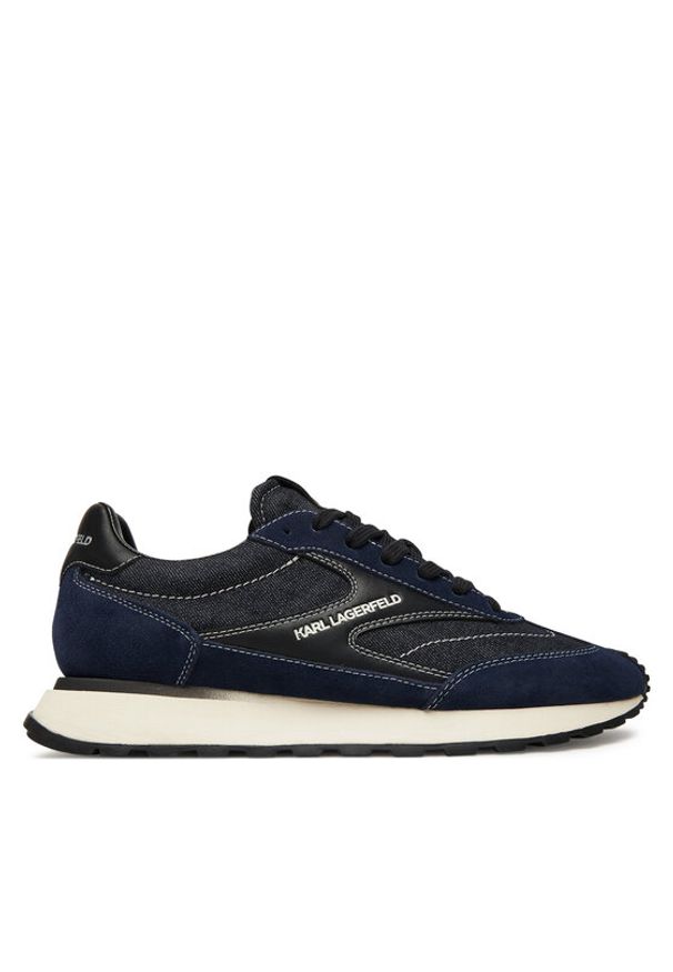 Karl Lagerfeld - KARL LAGERFELD Sneakersy KL51124D Granatowy. Kolor: niebieski. Materiał: zamsz, skóra