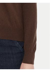 United Colors of Benetton - United Colors Of Benetton Sweter 1002D401Y Brązowy Regular Fit. Kolor: brązowy. Materiał: wełna #2