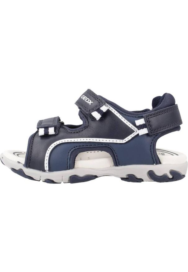 Geox - Sandały GEOX B SANDAL FLAFFEE BOY Niebieski. Kolor: niebieski. Materiał: tkanina, skóra