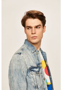 Pepe Jeans - Kurtka jeansowa Pinner. Okazja: na co dzień. Typ kołnierza: bez kaptura. Kolor: niebieski. Materiał: bawełna, denim. Styl: casual #3