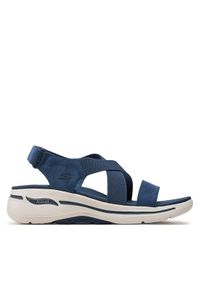 skechers - Skechers Sandały Go Walk Arch Fit Sandal-Treasured 140257/NVY Granatowy. Kolor: niebieski. Materiał: materiał #1