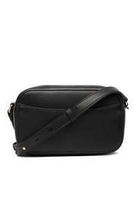 TOMMY HILFIGER - Tommy Hilfiger Torebka Th Logo Camera Bag AW0AW18115 Czarny. Kolor: czarny. Materiał: skórzane #5