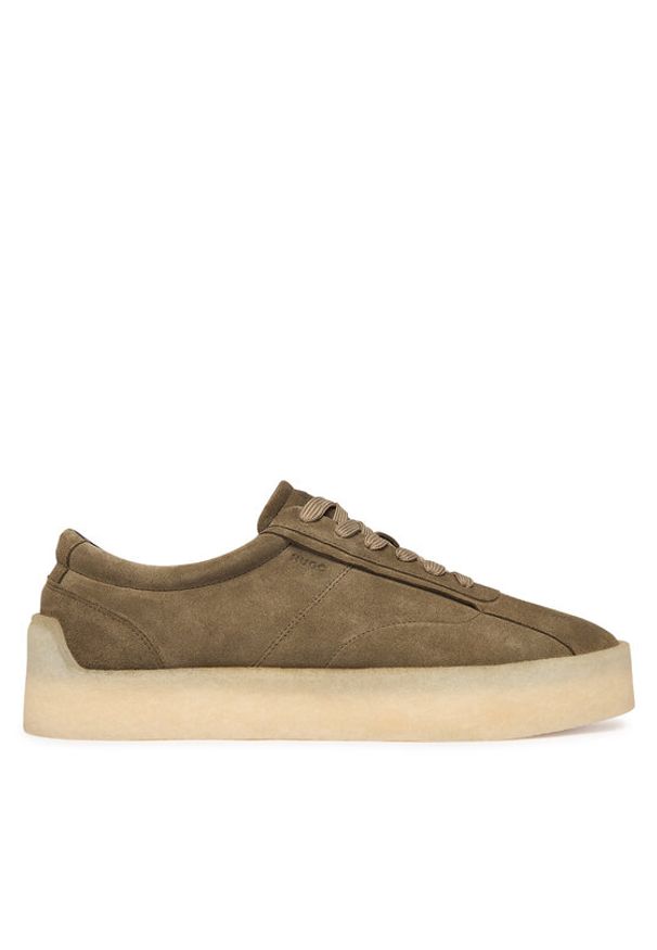 Hugo - HUGO Półbuty Prodigy 50557727 Khaki. Kolor: brązowy. Materiał: skóra, zamsz