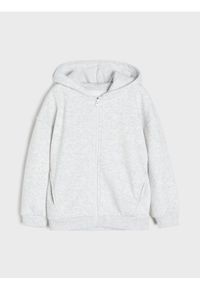 Sinsay - Rozpinana bluza z kapturem - szary. Typ kołnierza: kaptur. Kolor: szary #1