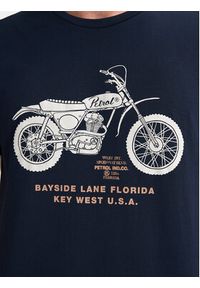 Petrol Industries T-Shirt M-1050-TSR707 Granatowy Regular Fit. Kolor: niebieski. Materiał: bawełna #3