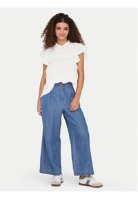 only - ONLY Bluzka Katti 15337637 Biały Regular Fit. Kolor: biały. Materiał: bawełna #3
