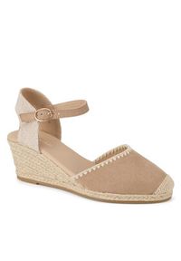 Jenny Fairy Espadryle WYL2610-1 Beżowy. Kolor: beżowy. Materiał: materiał #8