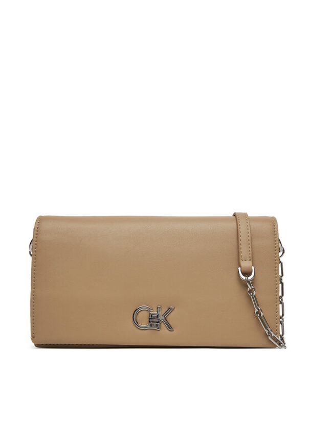 Calvin Klein Torebka Ck Mini Chain Bag K60K612806 Beżowy. Kolor: beżowy. Materiał: skórzane