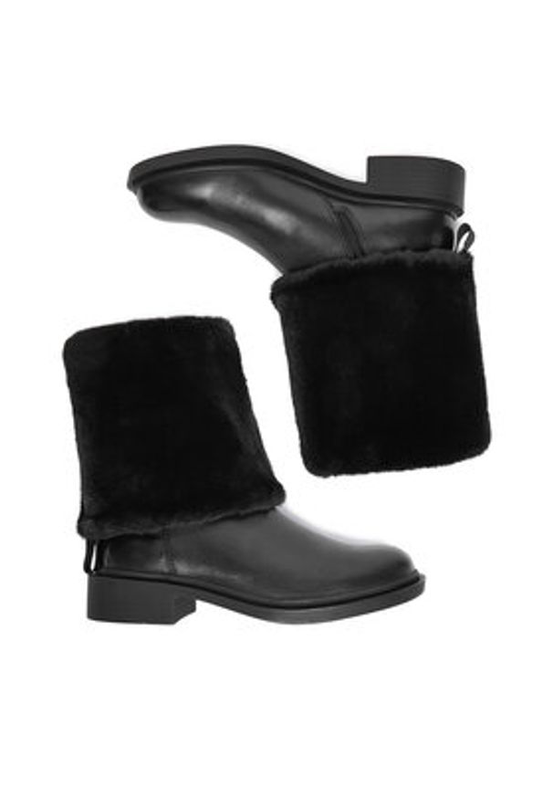 MEXX Botki CEO-MX/029C-RST Czarny. Kolor: czarny. Materiał: skóra