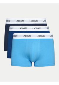 Lacoste Komplet 3 par bokserek 5H5150 Niebieski. Kolor: niebieski. Materiał: bawełna