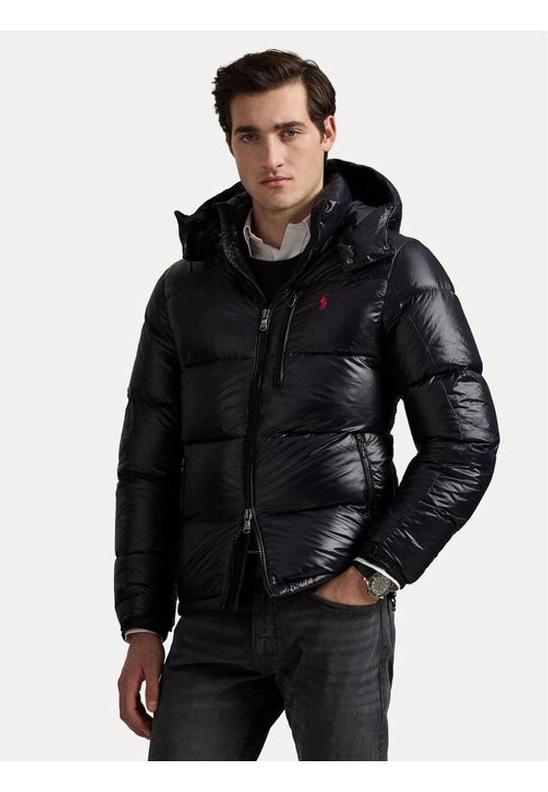 Polo Ralph Lauren Kurtka puchowa 710968281001 Czarny Regular Fit. Typ kołnierza: polo. Kolor: czarny. Materiał: syntetyk