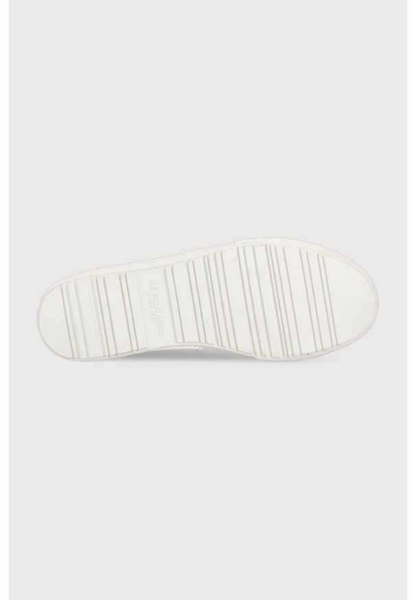 U.S. Polo Assn. tenisówki damskie kolor brązowy. Nosek buta: okrągły. Zapięcie: sznurówki. Kolor: brązowy. Materiał: guma