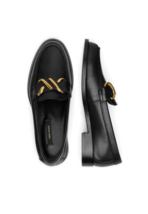 Gino Rossi Mokasyny ELSA-E25-26397 Czarny. Kolor: czarny. Materiał: skóra