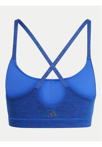 Adidas - adidas Biustonosz sportowy All Me IN0821 Niebieski. Kolor: niebieski. Materiał: syntetyk
