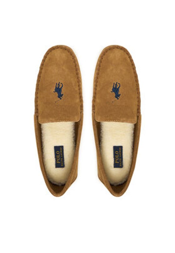 Polo Ralph Lauren Mokasyny Brennan Dress 843981599003 Brązowy. Kolor: brązowy. Materiał: zamsz, skóra