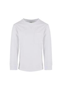 Urban Classics - Chłopięca Koszulka Z Długim Rękawem Z Kieszenią O Dużej Gramaturze. Kolor: biały. Długość rękawa: długi rękaw. Długość: długie. Sport: turystyka piesza #1