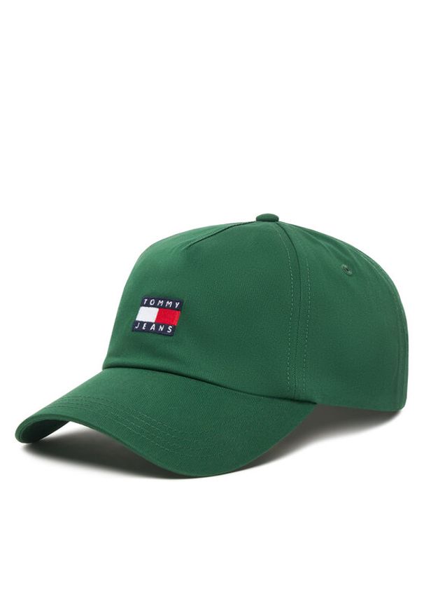 Tommy Jeans Czapka z daszkiem Tjm Heritage Core Cap AM0AM12933 Zielony. Kolor: zielony. Materiał: materiał, bawełna