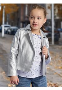 Sinsay - Kurtka ramoneska - srebrny. Kolor: srebrny