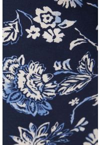 Answear Lab komplet piżamowy kolor granatowy. Kolor: niebieski. Materiał: dzianina. Długość: krótkie. Wzór: aplikacja
