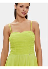 Rinascimento Sukienka koktajlowa CFC0117833003 Zielony A-Line Fit. Kolor: zielony. Materiał: syntetyk. Styl: wizytowy