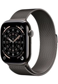 APPLE - Smartwatch Apple Watch 11 GPS + Cellular 42mm Slate Titanium Milanese Loop Grafitowy (MF8U4MP/A). Rodzaj zegarka: smartwatch. Kolor: szary #1